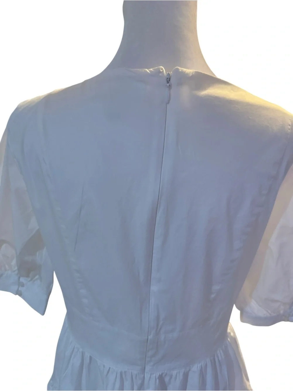 Women’s Michael Michael Kors white lined mini tiered dress EUC Size Medium